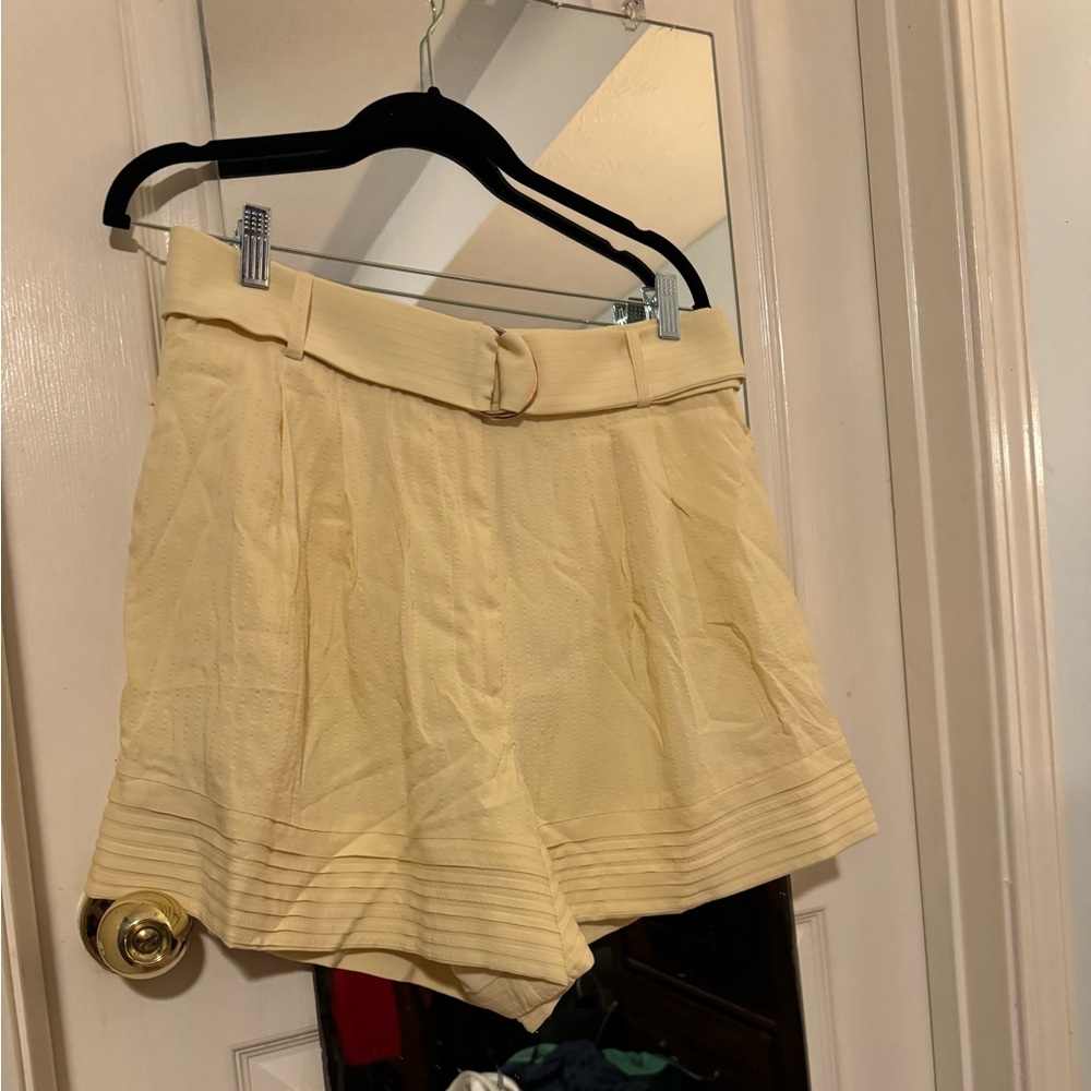 Significant Other (Australian Luxury Brand) Lemon Yellow Women’s Shorts 10